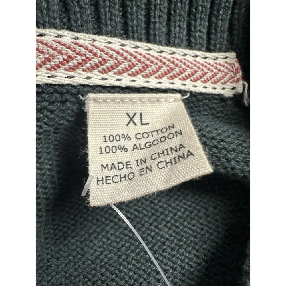 NWT Weatherproof Vintage The Holiday Sweater Mens Large 1/4 Zip‎ Pullover